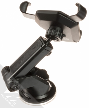 Forcell Arm Wireless Charger univerzální držák s bezdrátovým nabíjením na palubní desku a do mřížky ventilace automobilu černá (black) zezadu