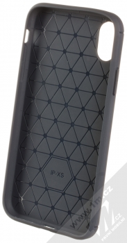 Forcell Carbon ochranný kryt pro Apple iPhone XR šedomodrá (graphite) zepředu
