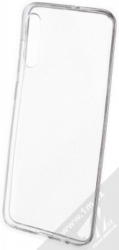 Forcell Crystal Glitter třpytivý ochranný kryt pro Samsung Galaxy A70 průhledná střírná (transparent silver)