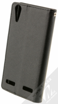 Forcell Fancy Book flipové pouzdro pro Lenovo A6000, A6000 Plus, A6010 černá (black) zezadu