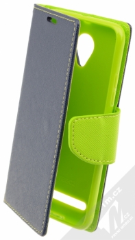 Forcell Fancy Book flipové pouzdro pro Lenovo Vibe C2 modro limetkově zelená (blue lime)