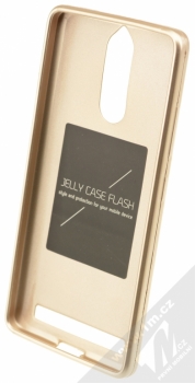 Forcell Jelly Case TPU ochranný silikonový kryt pro Lenovo Vibe K5 Note zlatá (gold) zepředu