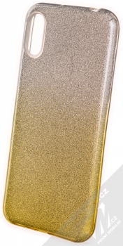 Forcell Shining Duo třpytivý ochranný kryt pro Huawei Y6 (2019) stříbrná zlatá (silver gold)