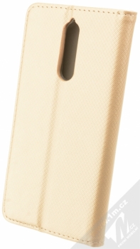 Forcell Smart Book flipové pouzdro pro Nokia 8 zlatá (gold) zezadu