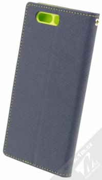 Goospery Fancy Diary flipové pouzdro pro Huawei P10 Plus modro limetkově zelená (blue / lime) zezadu