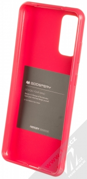 Goospery Jelly Case TPU ochranný silikonový kryt pro Samsung Galaxy S20 sytě růžová (hot pink) zepředu