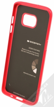 Goospery Jelly Case TPU ochranný silikonový kryt pro Samsung Galaxy S7 Edge sytě růžová (hot pink) zepředu