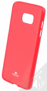 Goospery Jelly Case TPU ochranný silikonový kryt pro Samsung Galaxy S7 Edge sytě růžová (hot pink)
