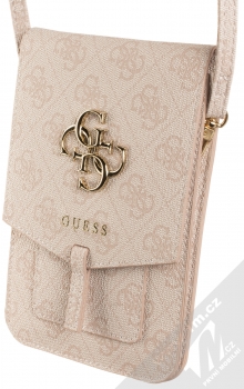 Guess 4G Metal Wallet Universal univerzální pouzdro kabelka s kapsičkami (GUWBG4GFPI) světle růžová (light pink)