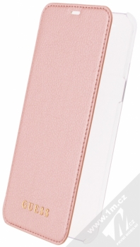 Guess IriDescent Booktype Case flipové pouzdro pro Samsung Galaxy S8 Plus (GUFLBKS8LIGLTRG) růžově zlatá (rose gold)