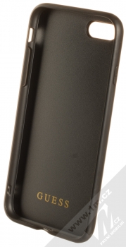 Guess Marble Golden Glitter ochranný kryt pro Apple iPhone 7, iPhone 8, iPhone SE (2020) (GUHCI8MGGBK) černá (black) zepředu