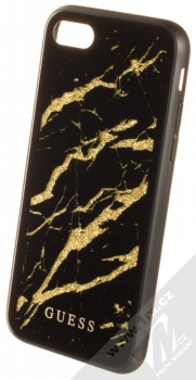 Guess Marble Golden Glitter ochranný kryt pro Apple iPhone 7, iPhone 8, iPhone SE (2020) (GUHCI8MGGBK) černá (black)