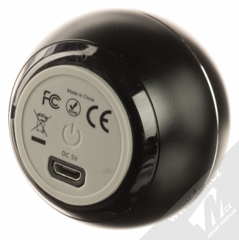 Guess Mini Speaker Aluminum Bluetooth reproduktor (GUWSALGEK) černá (black) zezdola (konektor)
