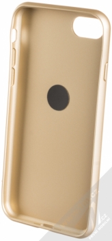 Guess Saffiano Ring Hard Case ochranný kryt s držákem na prst pro Apple iPhone 7, iPhone 8 (GUHCI8RSSABE) béžová (beige) zepředu