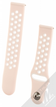 Handodo Double Color Strap silikonový pásek na zápěstí pro Samsung Gear S2 Classic světle růžová bílá (light pink white)
