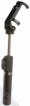 Huawei AF15 Tripod Selfie Stick Wireless Version selfie teleskopická tyč a univerzální stativ s bezdrátovým tlačítkem spouště přes Bluetooth černá (black) selfie tyčka zezadu
