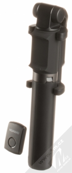 Huawei AF15 Tripod Selfie Stick Wireless Version selfie teleskopická tyč a univerzální stativ s bezdrátovým tlačítkem spouště přes Bluetooth černá (black) složené s vyjmutým tlačítkem