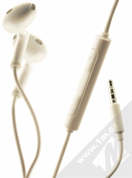 Huawei AM115 originální stereo headset s ovladačem a konektorem Jack 3,5mm pro mobilní telefon Huawei a Honor bílá (white)