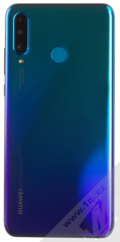 Huawei P30 Lite 64GB modrá (peacock blue) zezadu