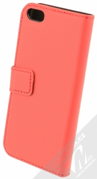 Karl Lagerfeld Choupette in Love Booktype Case flipové pouzdro pro Apple iPhone 5, iPhone 5S, iPhone SE (KLFLBKPSECL1RE) červená (red) zezadu