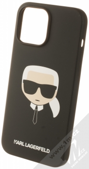 Karl Lagerfeld MagSafe Silicone Head ochranný kryt s MagSafe pro Apple iPhone 13 Pro Max (KLHMP13XSLKHBK) černá (black)