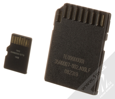 Kingston Canvas Select Plus microSDHC 16GB Speed Class I (U1) V10 paměťová karta + adaptér SD černá (black) zezadu