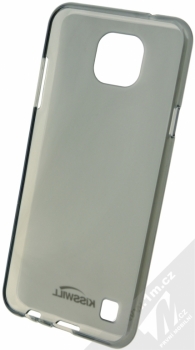 Kisswill TPU Open Face silikonové pouzdro pro LG X Cam černá průhledná (black) zepředu