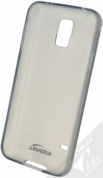 Kisswill TPU Open Face silikonové pouzdro pro Samsung Galaxy S5, Galaxy S5 Neo černá průhledná (black) zepředu