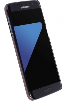 Krusell Boden Cover ochranný kryt pro Samsung Galaxy S7 Edge černá (transparent black) zepředu