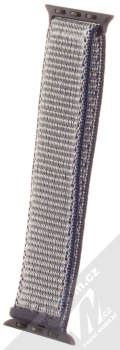 Maikes Nylon Strap textilní pásek na zápěstí pro Apple Watch 38mm, Watch 40mm tmavě modrá (dark blue) zezadu
