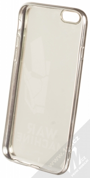 Marvel War Machine 001 TPU pokovený ochranný silikonový kryt s motivem pro Apple iPhone 6, iPhone 6S stříbrná (silver) zepředu