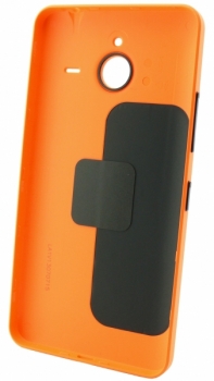 Microsoft originální kryt baterie pro Microsoft Lumia 640 XL Dual Sim, Lumia 640 XL LTE oranžová (bright orange) šikmo zepředu