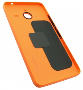 Microsoft originální kryt baterie pro Microsoft Lumia 640 XL Dual Sim, Lumia 640 XL LTE oranžová (bright orange) zezdola zepředu