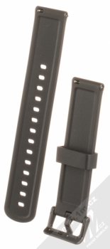 MiJobs Silicon Wrist Strap silikonový pásek na zápěstí pro Xiaomi Amazfit Bip černá (black) zezadu