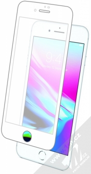 Nillkin 3D CP PLUS MAX ochranné tvrzené sklo na kompletní displej pro Apple iPhone 7, iPhone 8, iPhone SE (2020) bílá (white) s telefonem