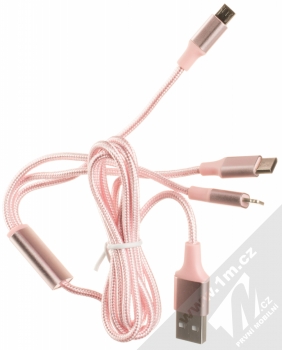 Nillkin Fancy Gift Set sada ochranného krytu, USB kabelu a podložky pro bezdrátové nabíjení pro Apple iPhone XR růžová (pink) USB kabel komplet