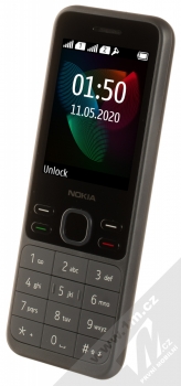 Nokia 150 Dual SIM (2020) černá (black) šikmo zepředu