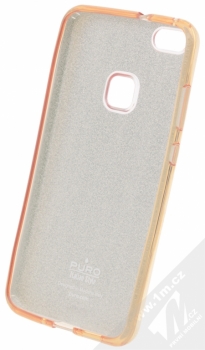 Puro Shine Cover třpytivý silikonový kryt pro Huawei P10 Lite zlatá (gold) zepředu