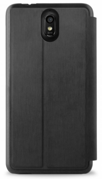 Puro Wallet Case flipové pouzdro pro Huawei Y625 černá (black) zezadu