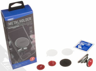 Remax Metal Holder Sticker magnetický univerzální držák se samonalepovací podložkou šedá (tarnish) balení