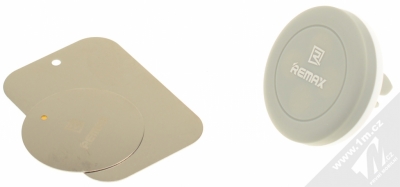 Remax RM-C10 magnetický držák do mřížky ventilace v automobilu pro mobilní telefon, mobil, smartphone, tablet bílo šedá (white grey) balení