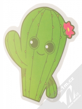 Samolepka Zdravící kaktus zelený 1
