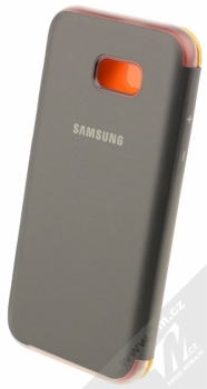 Samsung EF-FA520PB Neon Flip Cover originální flipové pouzdro pro Samsung Galaxy A5 (2017) černá (black) zezadu