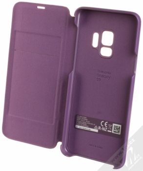Samsung EF-NG960PV LED View Cover originální flipové pouzdro pro Samsung Galaxy S9 fialová (violet) otevřené