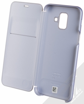 Samsung EF-WA600CV Wallet Cover originální flipové pouzdro pro Samsung Galaxy A6 (2018) fialová (violet) otevřené