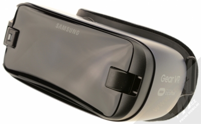 Samsung SM-R324 Gear VR with Controller originální chytré brýle pro virtuální realitu s ovladačem černá (black) šikmo zepředu