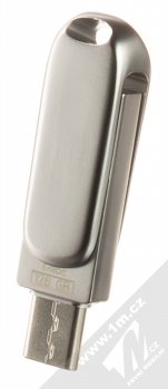 SanDisk Dual Drive Luxe 128GB USB Type-C Flash disk stříbrná (silver) zezadu