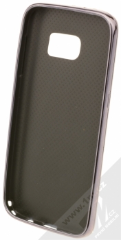 Sligo Elegance Carbon TPU pokovený ochranný kryt pro Samsung Galaxy S7 černá (gunmetal black) zepředu
