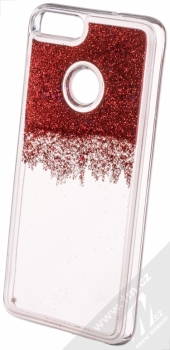 Sligo Liquid Glitter Full ochranný kryt s přesýpacím efektem třpytek pro Huawei P Smart červená (red) animace 1
