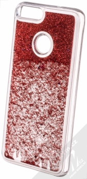 Sligo Liquid Glitter Full ochranný kryt s přesýpacím efektem třpytek pro Huawei P Smart červená (red) animace 2